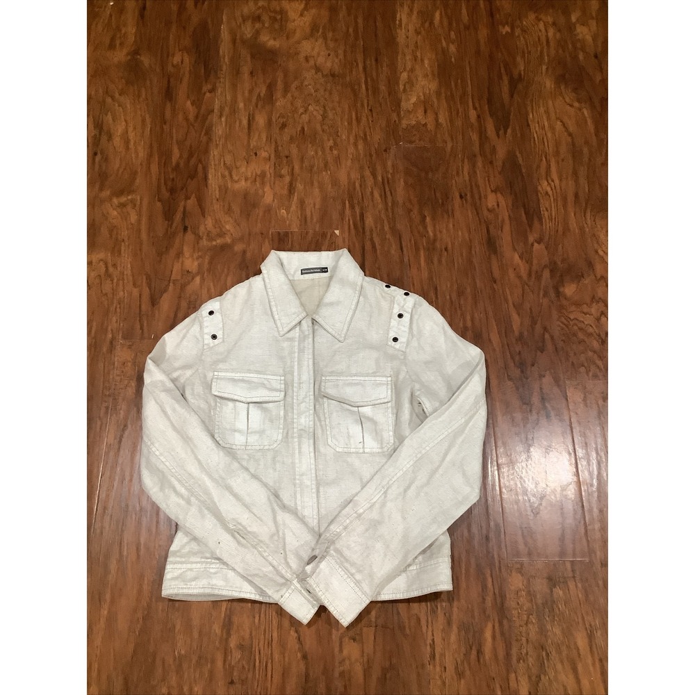 Barbara Bui Initials Linen Jacket Size S/38